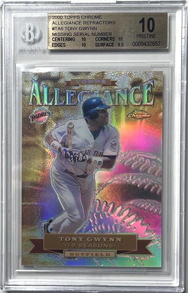 Tony Gwynn 2000 Topps Chrome Allegiance #TA6 Refractor /100