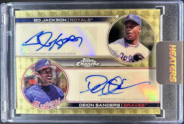 D.Sanders/B.Jackson 2022 Topps Chrome Sonic Dual Autographs #DA-JS Superfractor /1