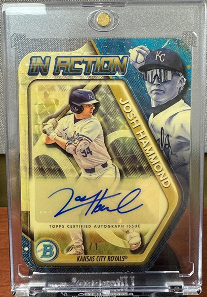 Josh Hammond 2025 Bowman Chrome Draft In Action Autographs #BIA-JH Superfractor /1