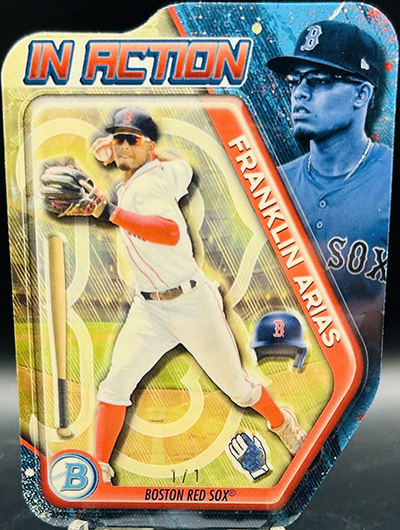 Franklin Arias 2025 Bowman Chrome Draft In Action #BIA-26 Superfractor /1