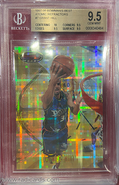 Grant Hill 1997-98 Bowman's Best #7 Atomic Refractor