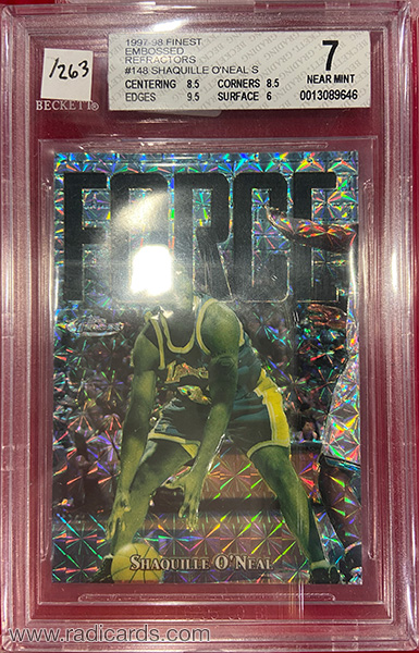 Shaquille O'Neal 1997-98 Finest #148 Embossed Refractor /263
