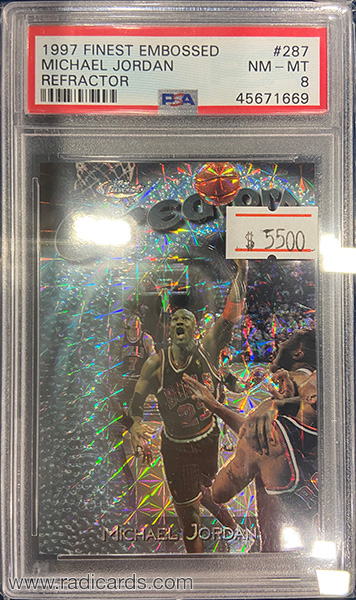 Michael Jordan 1997-98 Finest #287 Embossed Refractor /263