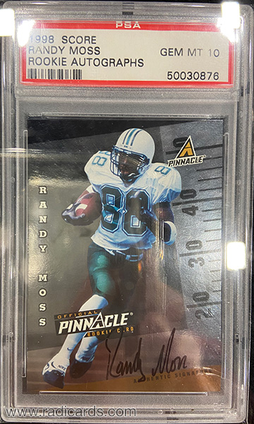 Randy Moss 1998 Score Rookie Autographs #24 /500