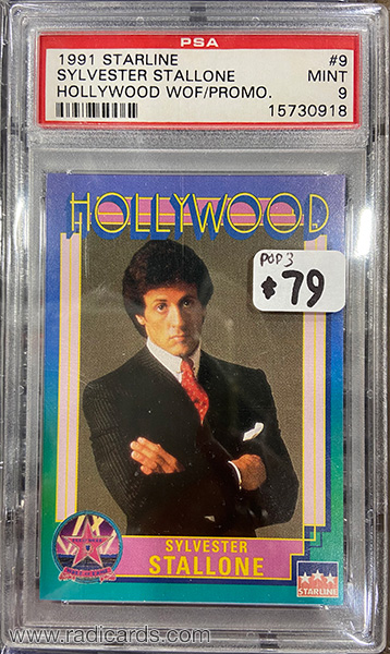 Sylvester Stallone 1991 Starline Hollywood Walk of Fame #9 Prototype Promo