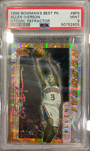 Allen Iverson 1996-97 Bowman's Best Picks #BP9 Atomic Refractor
