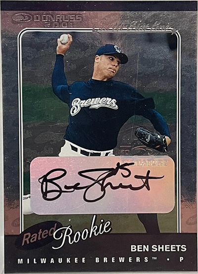 Ben Sheets 2001 Donruss #159B Stat Line Career