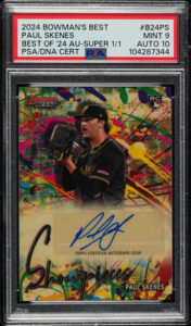 Paul Skenes 2024 Bowman's Best Bowman Showpieces #BSA-PS Autographs Superfractor /1