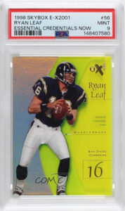 Ryan Leaf 1998 E-X2001 #56 Essential Credentials Now /56