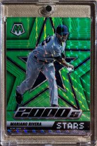 Mariano Rivera 2022 Panini Mosaic #296 Mosaic Green Fluorescent /10