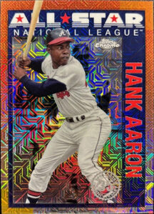 Hank Aaron 2025 Topps '90 Topps Silver Pack Chrome All Star #90ASC-14 Red Refractor /5