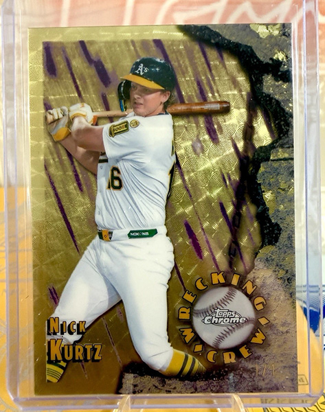 Nick Kurtz 2026 Topps Chrome Wrecking Crew #WC-6 Superfractor /1