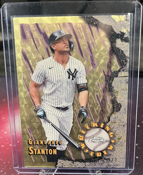 Giancarlo Stanton 2026 Topps Chrome Wrecking Crew #WC-8 Superfractor /1